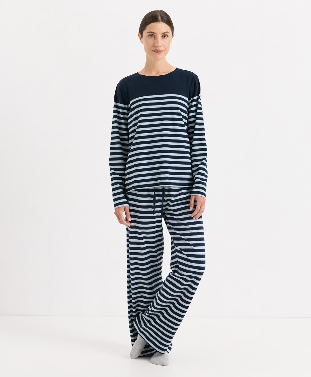 navy & sky stripe