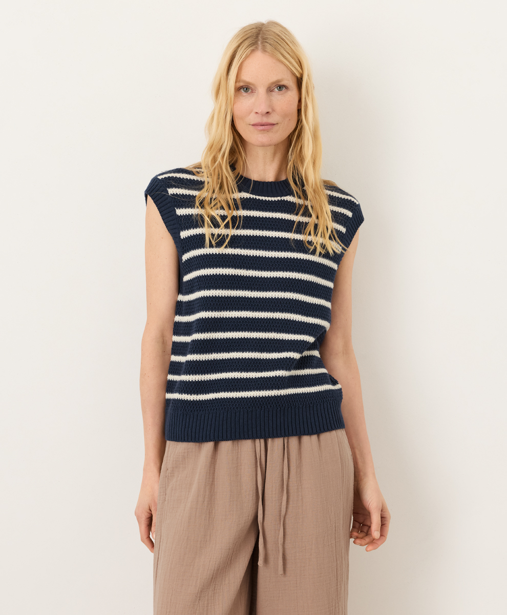 seabreeze stripe navy blue