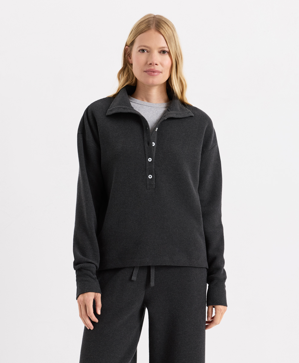 Organic Luxe Waffle Henley