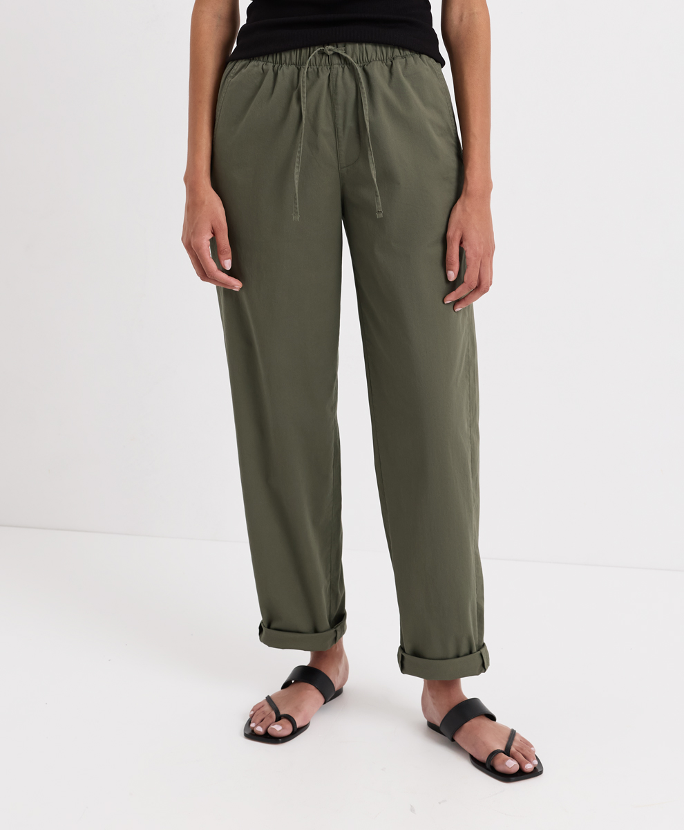 Organic Peached Twill Pull-On Pant