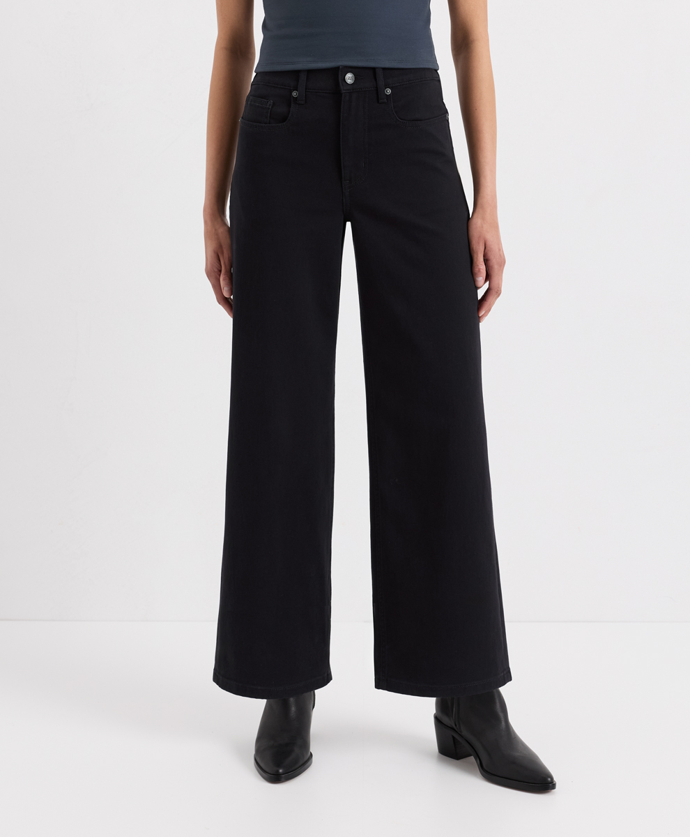 Organic All-Day Twill Wide Leg Pant