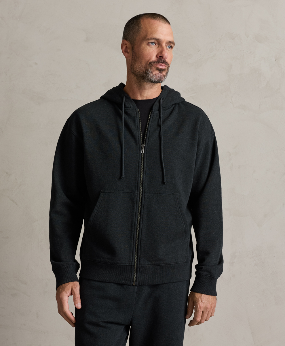 Organic Essential French Terry Full Zip Hoodie